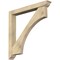 Ekena Millwork Westlake Traditional Rough Sawn Bracket w/ Offset Brace, Douglas Fir, 6"W x 46"D x 46"H BKT0604X46X46WTL01RDF - alternate 1